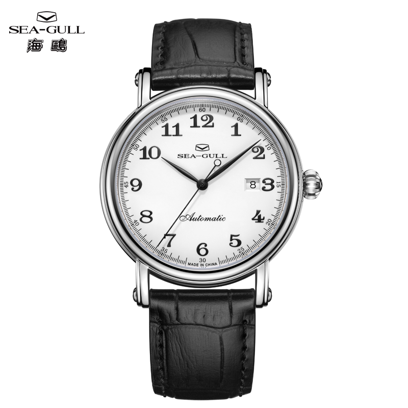 Guilloché Dial Watch - Seagull Herren Mechanische Uhr Automatik Business