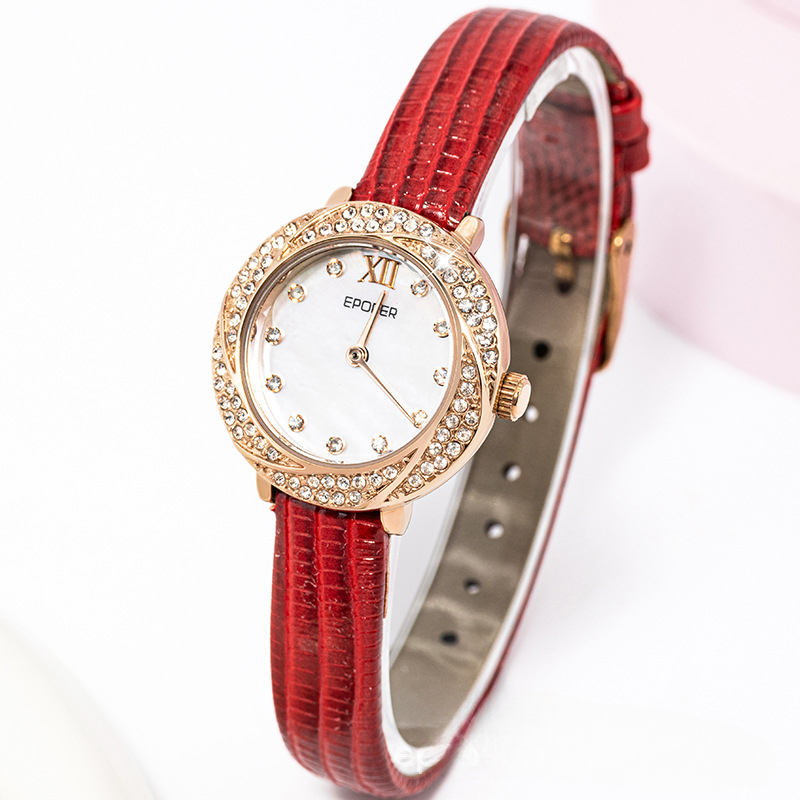 Zodiac Luxury Watch - Hochwertige Damen-Sternenhimmel-Uhr, Exquisite Perlmutt-Zodiak-Uhr mit Rotlicht,