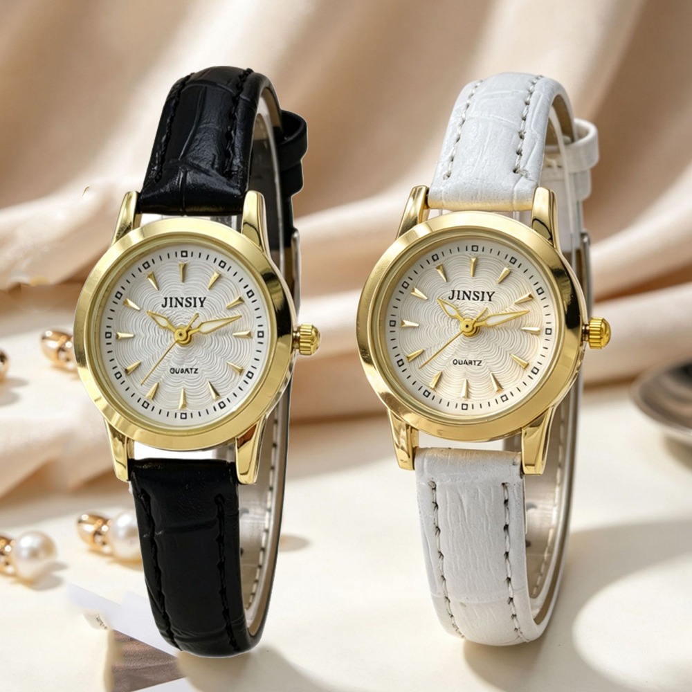 Luxury Watch Leather Strap - Modische Lederarmband Quarzuhr Luxus Damenuhren Geschenk