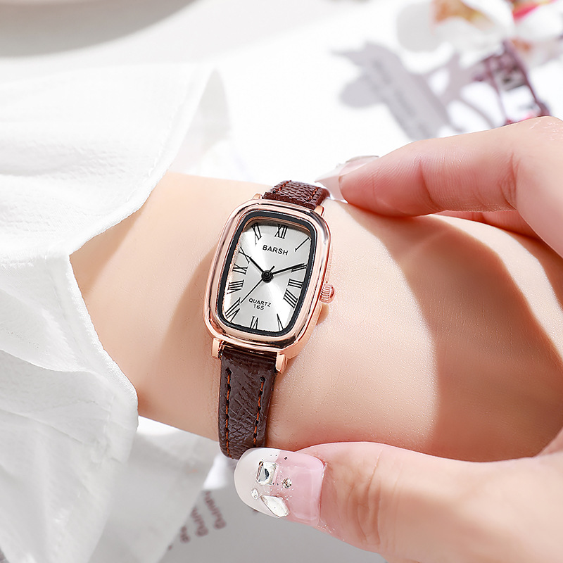Luxury Watch Leather Strap - Mode Quarzuhr Frauen Vintage Luxus Geschenk