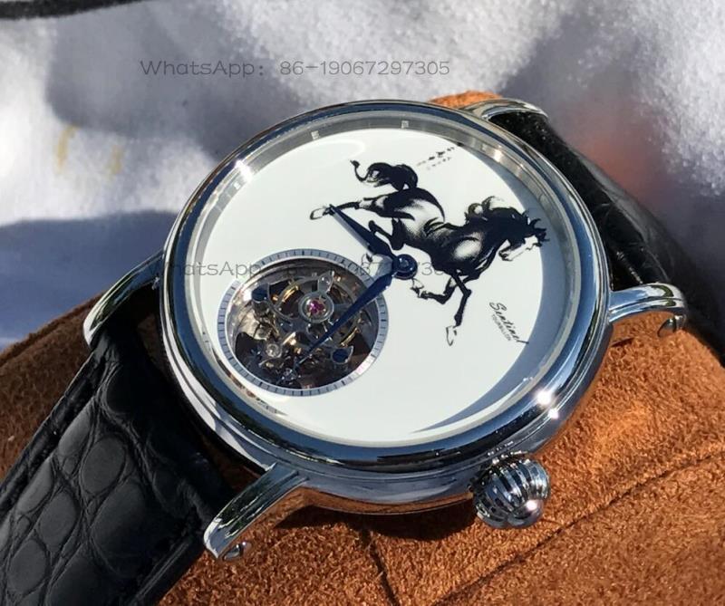 Zodiac Luxury Watch - Herrenuhr mit Emaille-Zifferblatt, mechanisches Uhrwerk mit