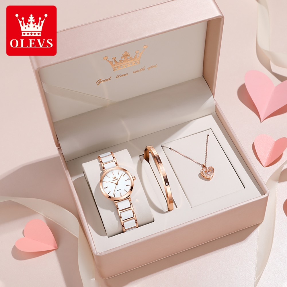 Luxury Watch Cheap - OLEVS Damenuhr 5877, luxuriöse, elegante Quarzuhr,