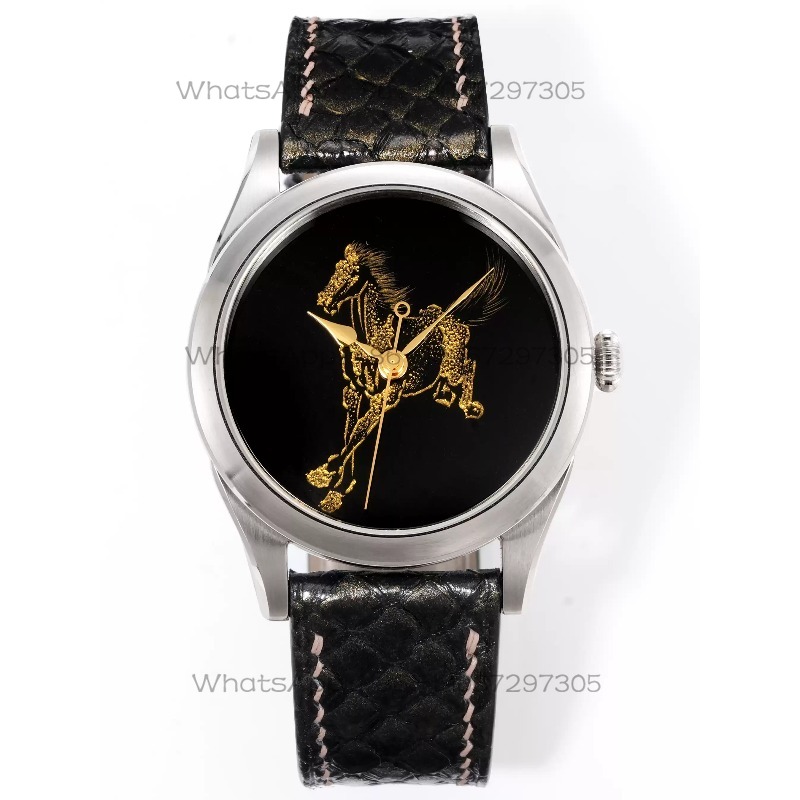 Zodiac Luxury Watch - Goldene mechanische Uhr mit dem Tierkreiszeichen