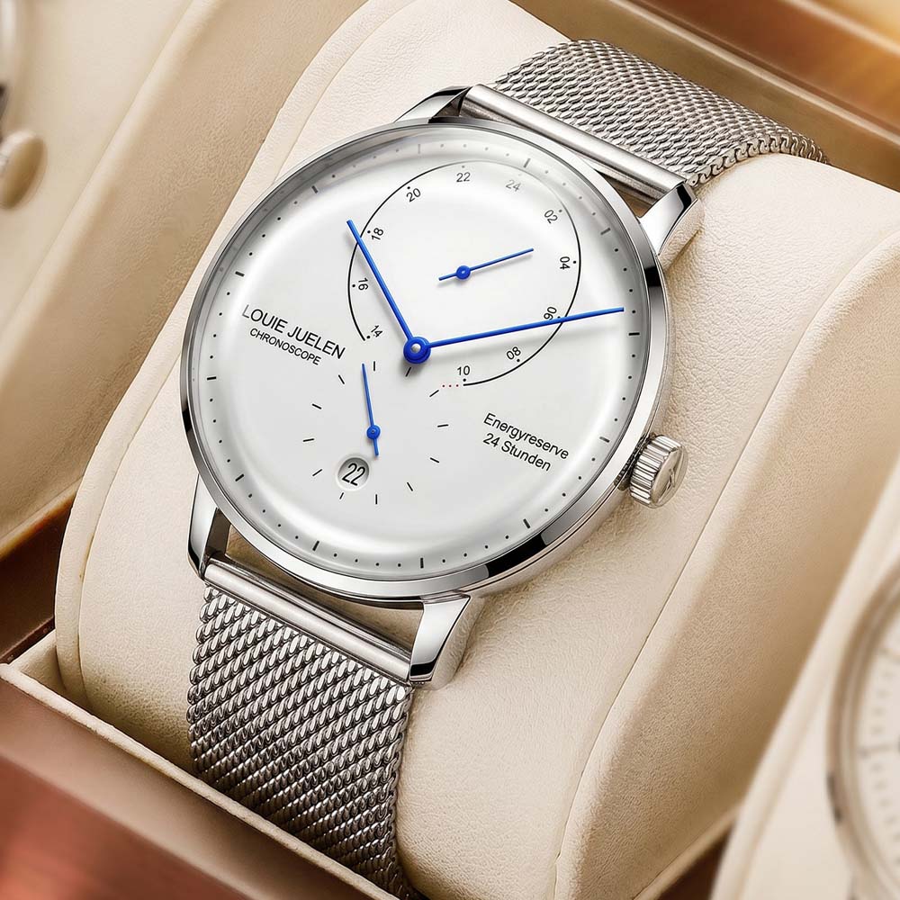 Luxury Watch On Sale - LOUIEJUELEN Neue Herren-Quarzuhr mit doppelt gewölbtem