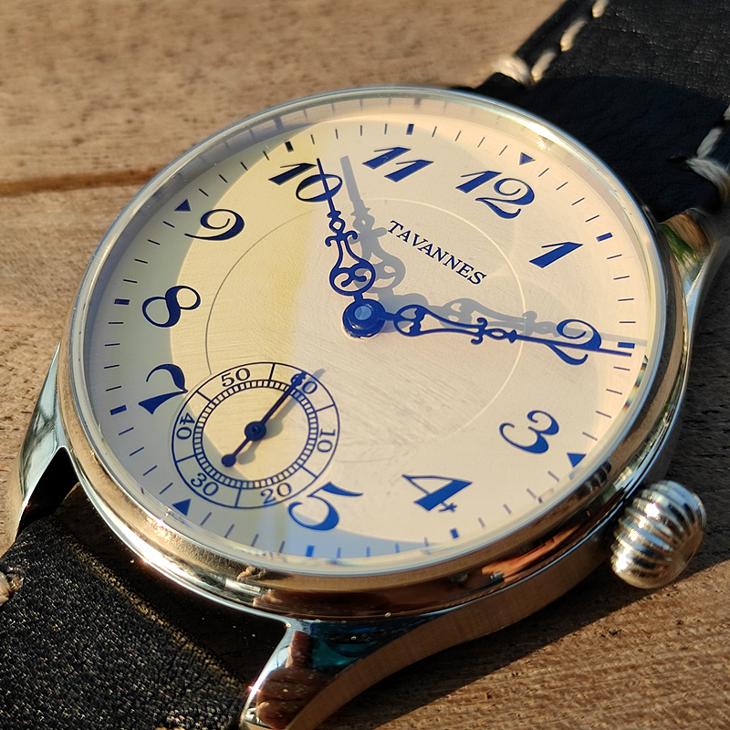 Guilloché Dial Watch - Herrenuhr mit manuellem mechanischem Uhrwerk, 40