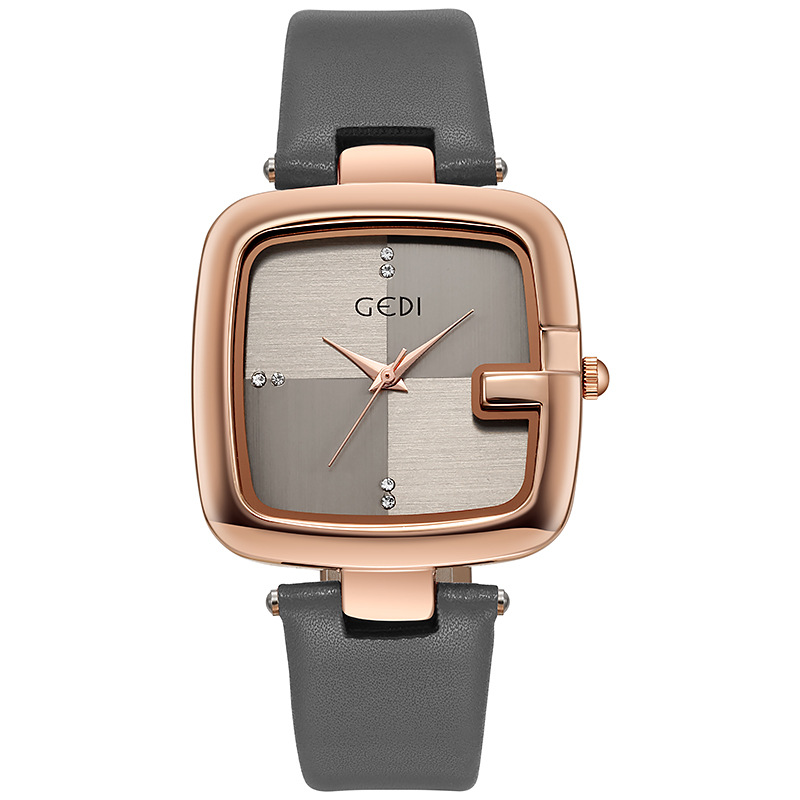 Luxury Watch Leather Strap - Mode Gedi Top Marke Licht Luxus