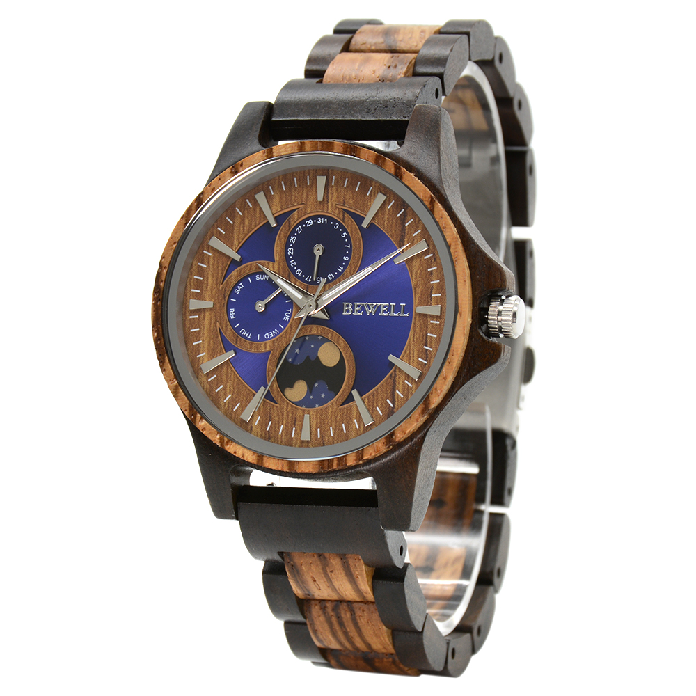 Luxury Watch Engraving - Holzuhr für Männer, Ehemann, individuell gravierte