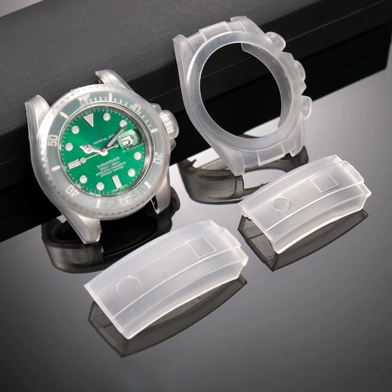Luxury Watch Unique - Uhrenschutzhülle, transparent, kratzfest, wasserdicht, Silikon-Schutzfolie für