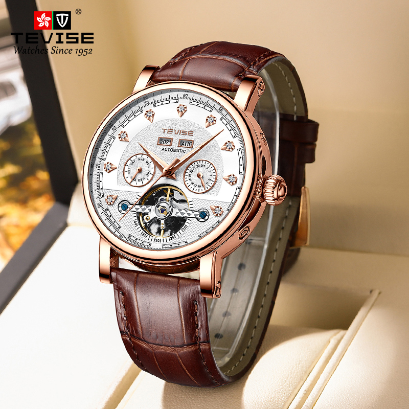 Luxury Watch On Sale - TEVISE Uhr für Herren, automatisches mechanisches
