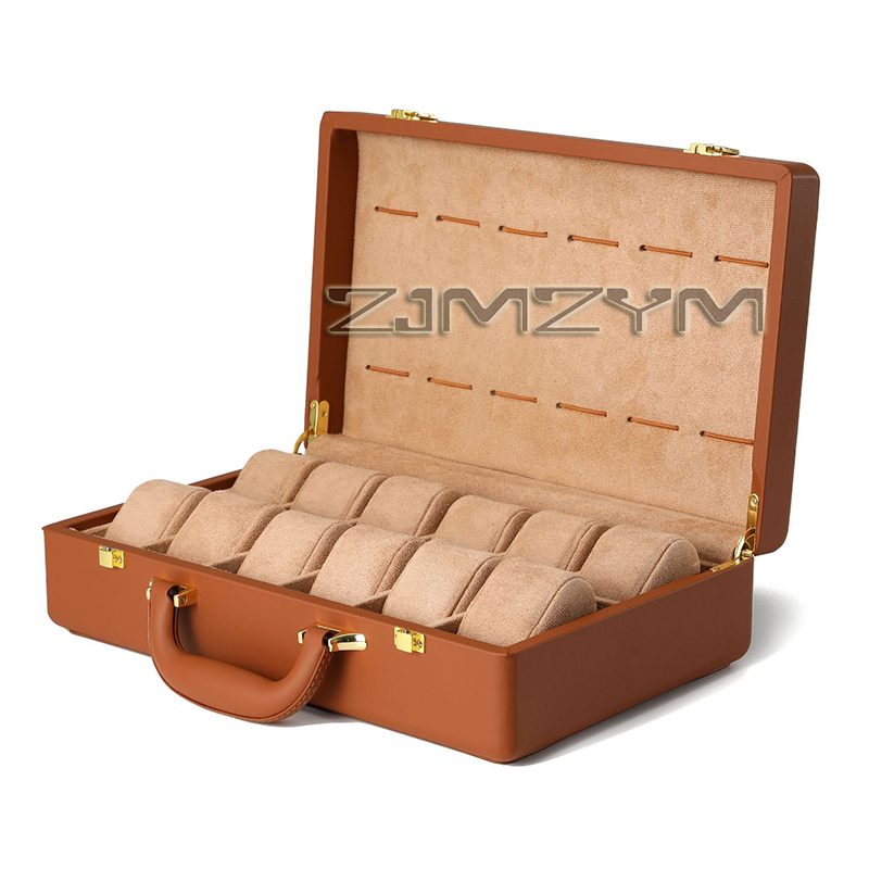 Luxury Watch Holder - 12-Fach-Uhrenbox für Herrenuhren, Reise-Uhrenbox, Rolex-Aufbewahrungsbox, Organizer,