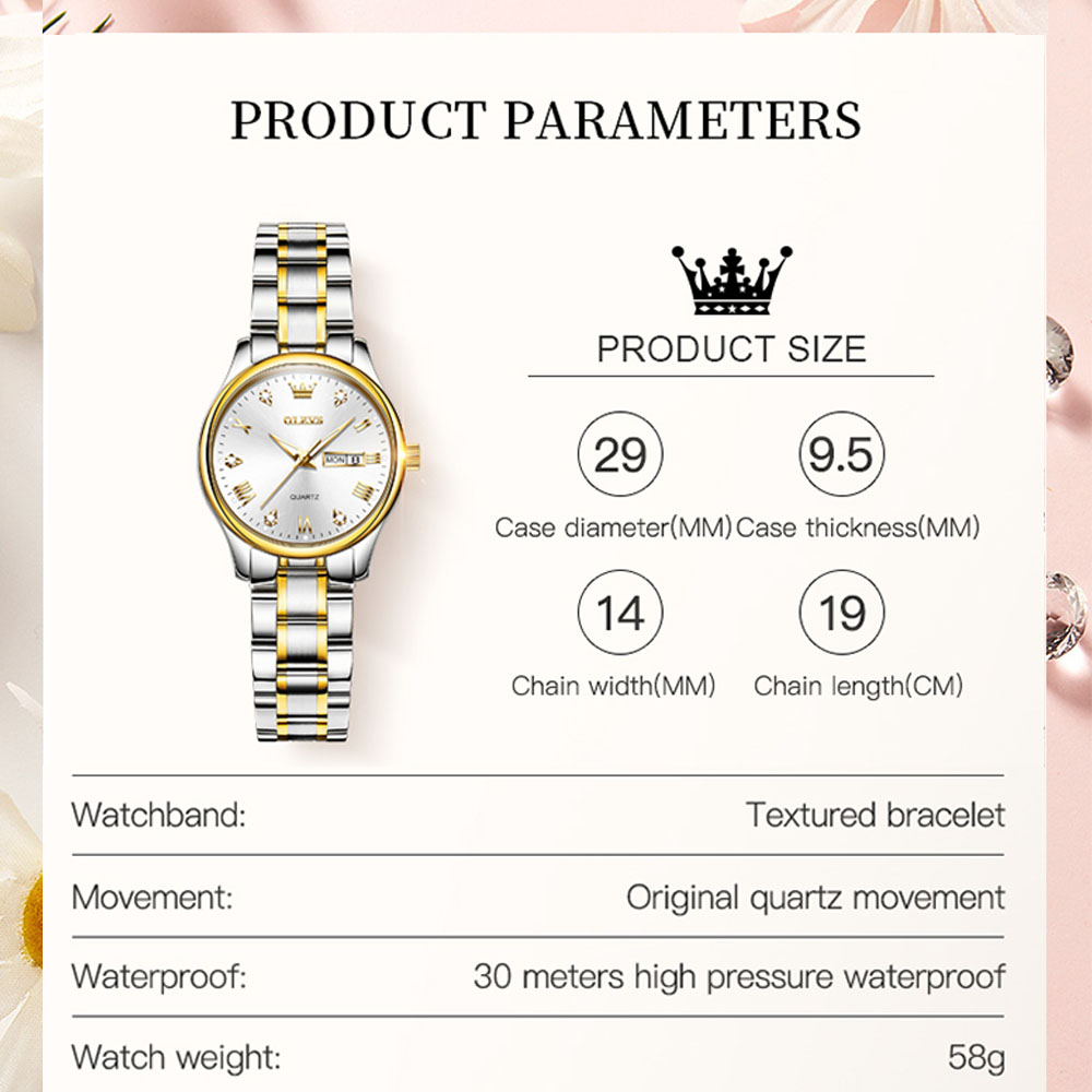 Olevs neue Mode Frauen Quarzuh – Luxury Watch Leather Strap Bewertung und Preis
