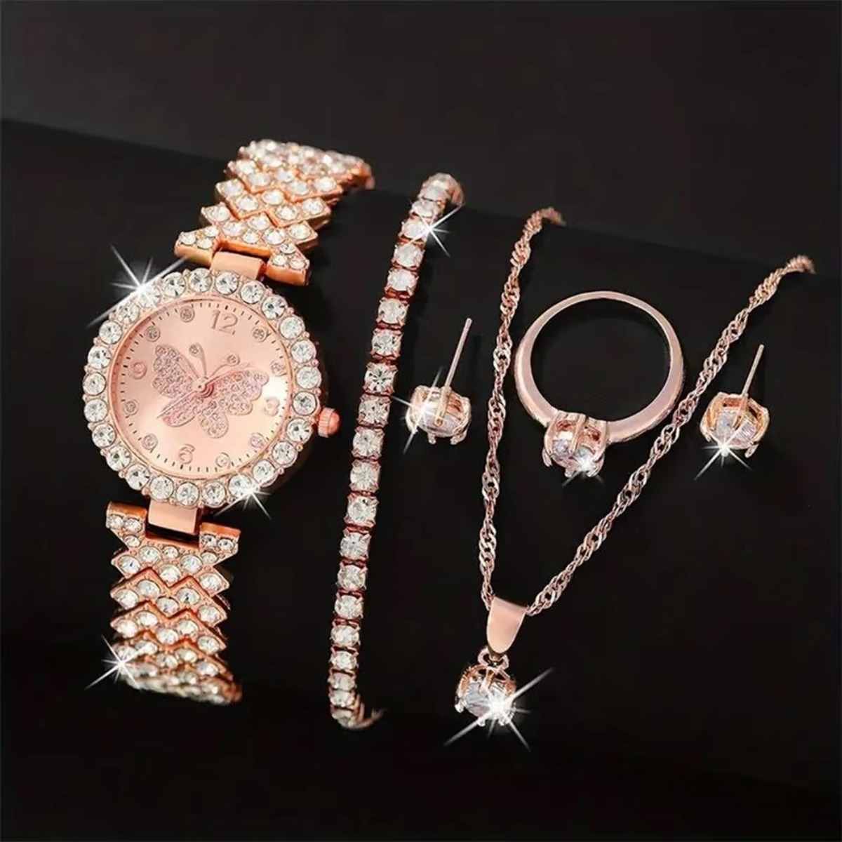 6-teiliges Set Luxus-Strass-Sc – Luxury Watch Holder Bewertung und Preis