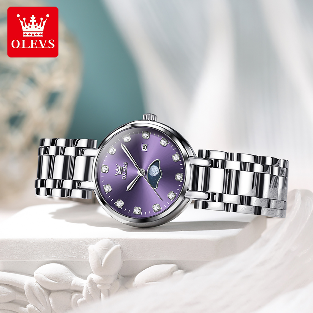 OLEVS Elegante Mode Lila Stras – Luxury Watch Cheap Bewertung und Preis