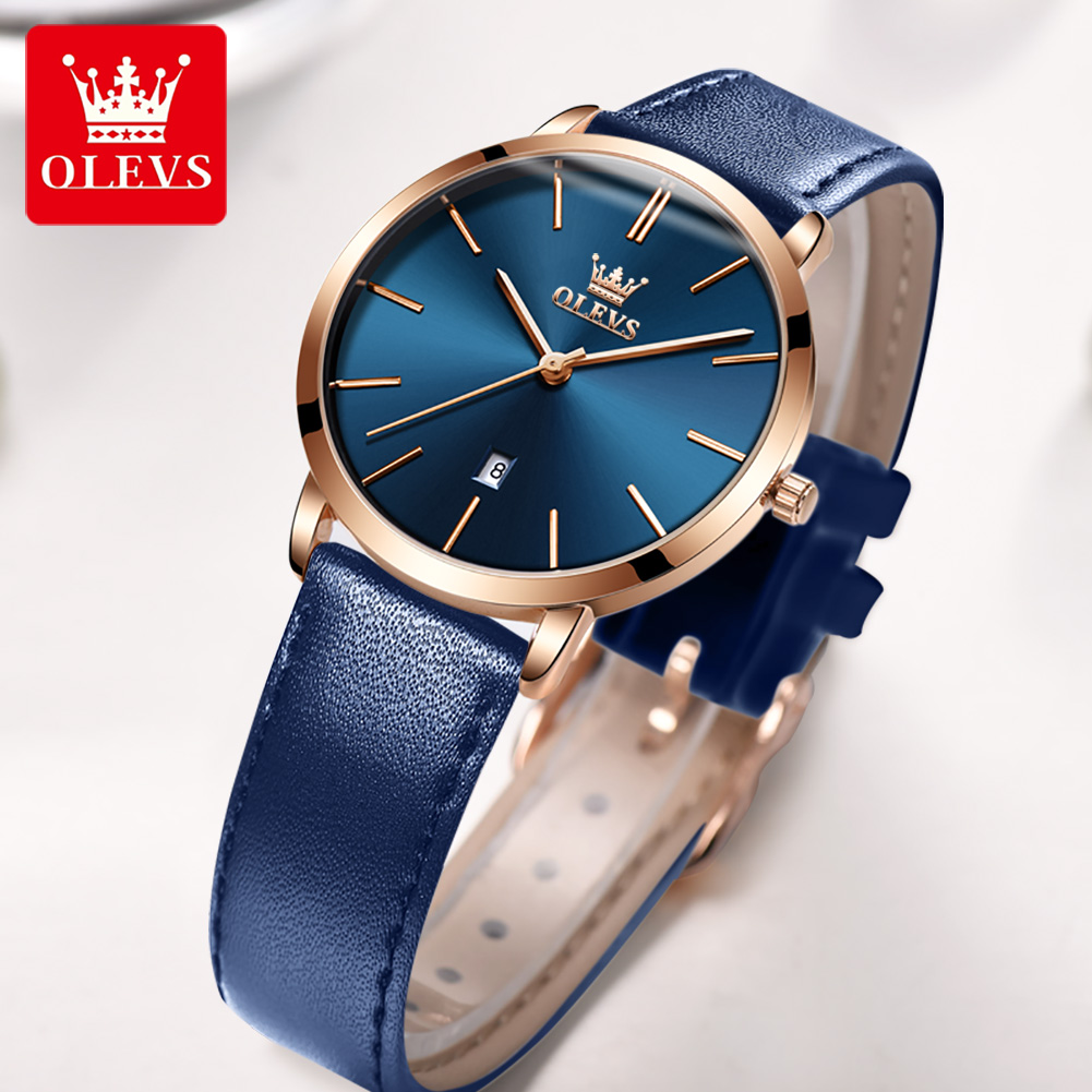 OLEVS Mode Ultra Dünne Damen U – Luxury Watch Leather Strap Bewertung und Preis