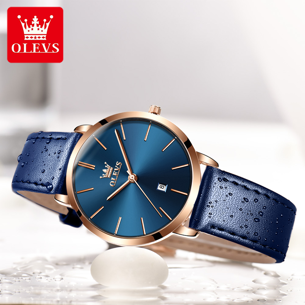 OLEVS Mode Ultra Dünne Damen U – Luxury Watch Leather Strap Bewertung und Preis
