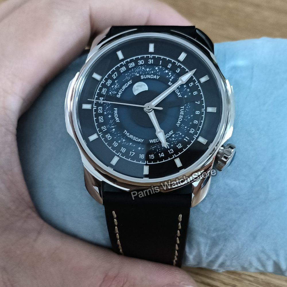 42mm Parnis Blue Romantic Star – Guilloché Dial Watch Bewertung und Preis