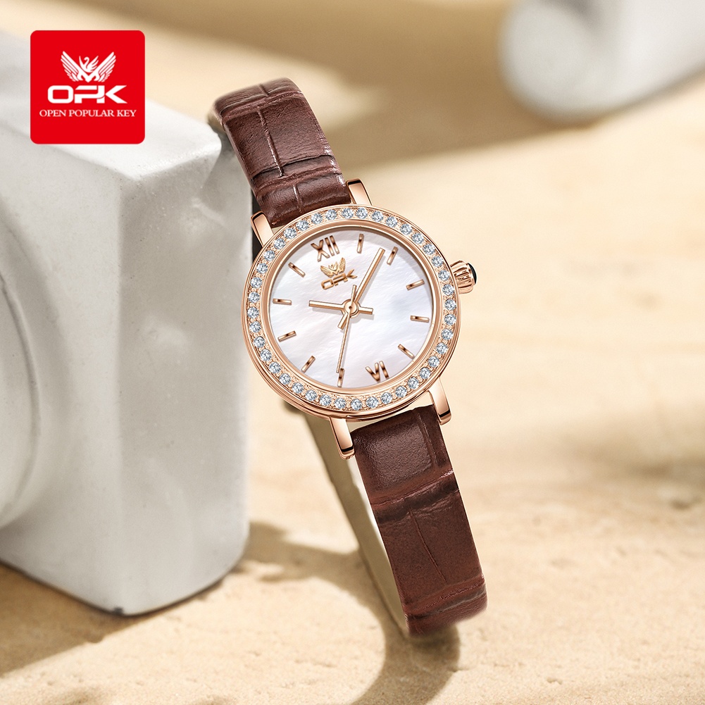 OPK 6063 Leichte Luxusuhr für  – Luxury Watch Leather Strap Bewertung und Preis