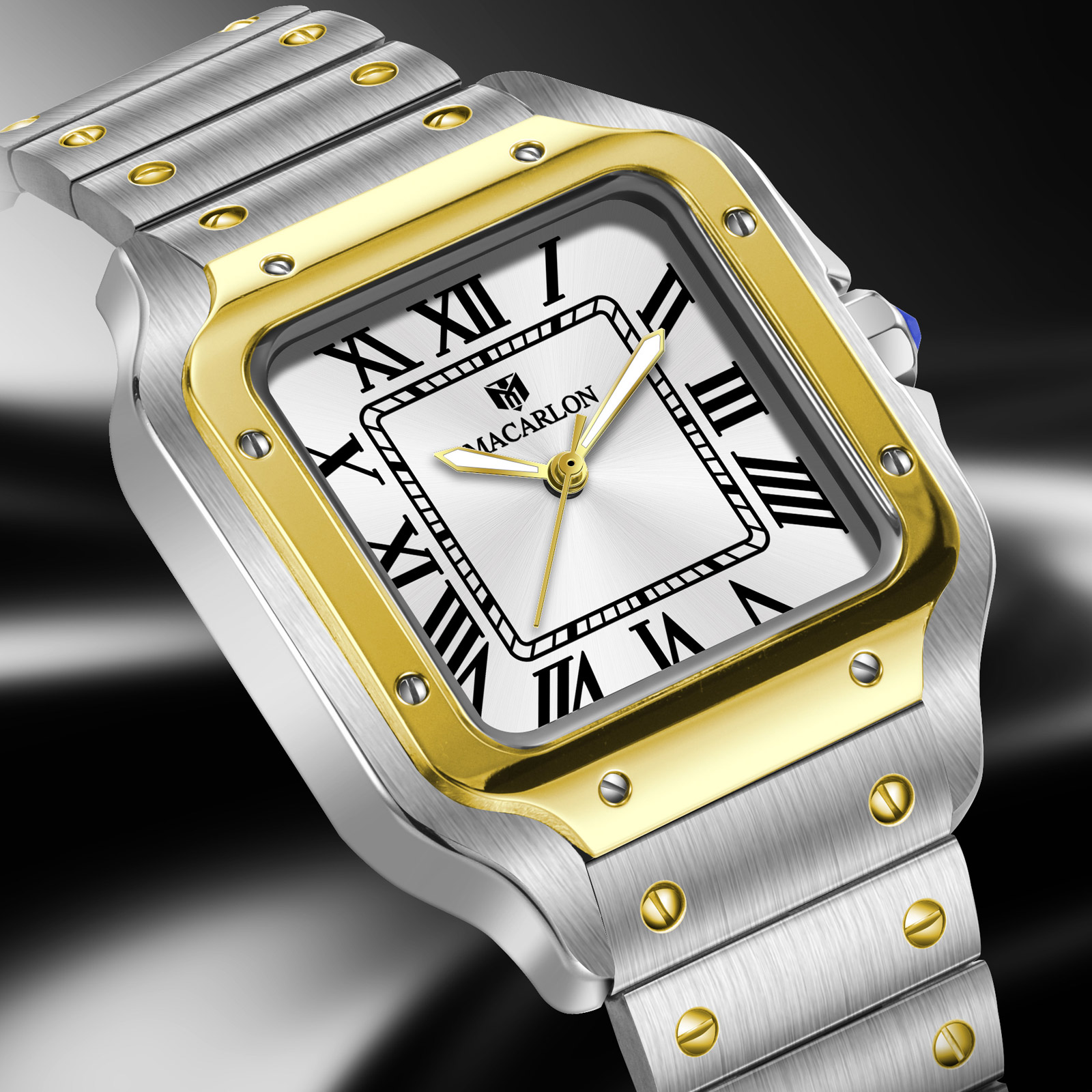 MACARLON Quadratische Herren-A – Luxury Watch In China Bewertung und Preis