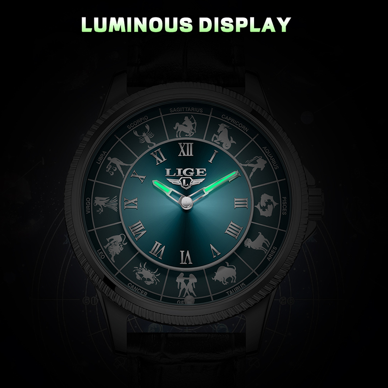 LIGE Zodiac Herrenuhr Top-Mark – Zodiac Luxury Watch Bewertung und Preis