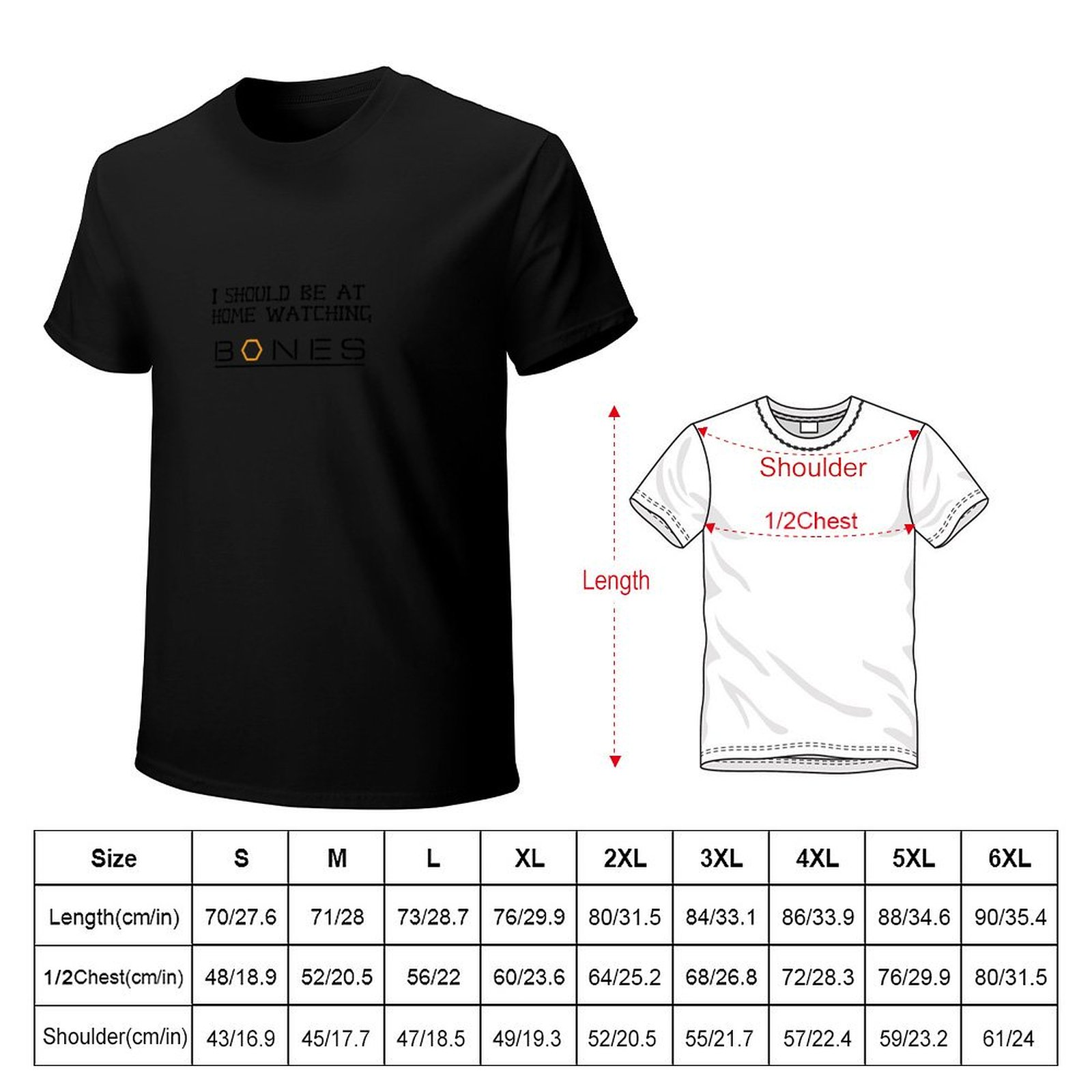 T-Shirt mit dem Motiv „Bones“, – Luxury Watch In China Bewertung und Preis