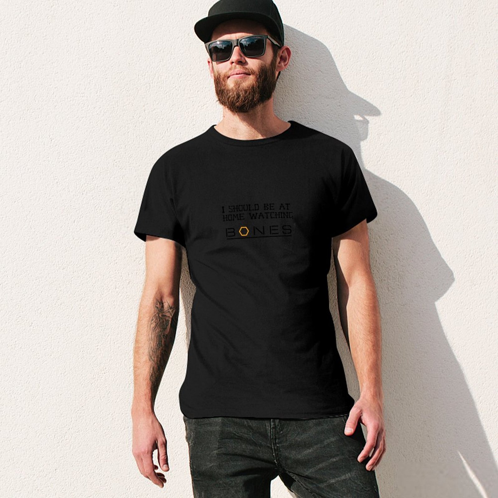 T-Shirt mit dem Motiv „Bones“, – Luxury Watch In China Bewertung und Preis